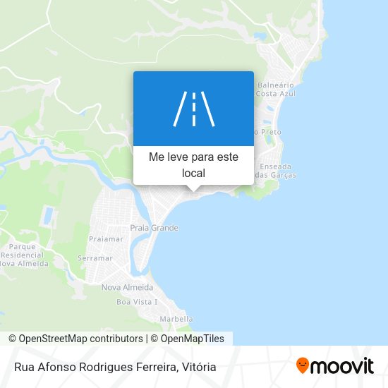 Rua Afonso Rodrigues Ferreira mapa