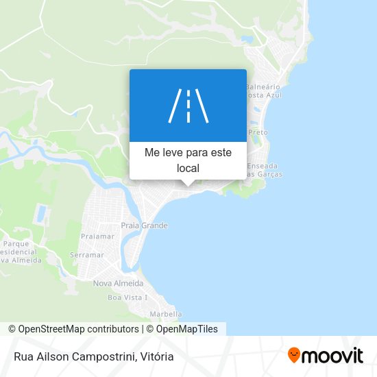 Rua Ailson Campostrini mapa