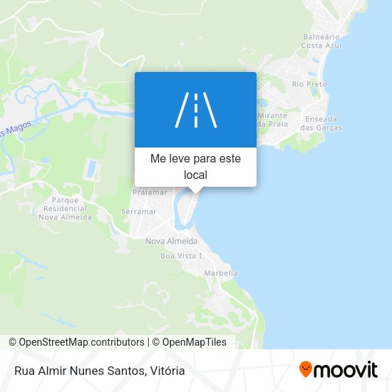 Rua Almir Nunes Santos mapa