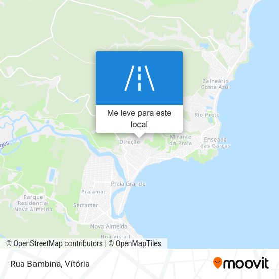 Rua Bambina mapa