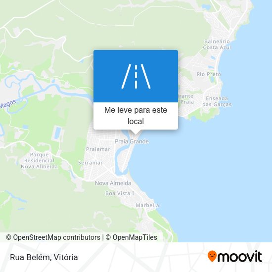 Rua Belém mapa