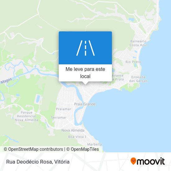 Rua Deodécio Rosa mapa