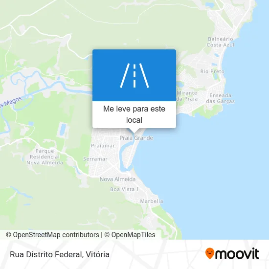 Rua Distrito Federal mapa