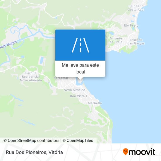 Rua Dos Pioneiros mapa
