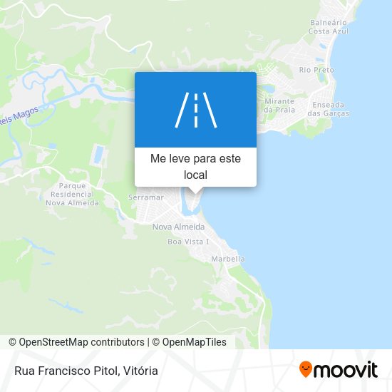 Rua Francisco Pitol mapa