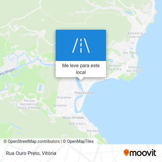 Rua Ouro Preto mapa