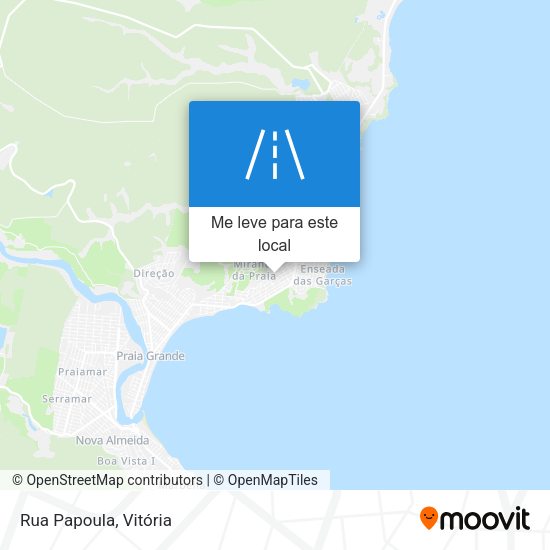 Rua Papoula mapa