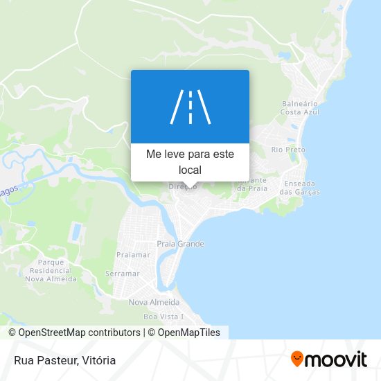 Rua Pasteur mapa