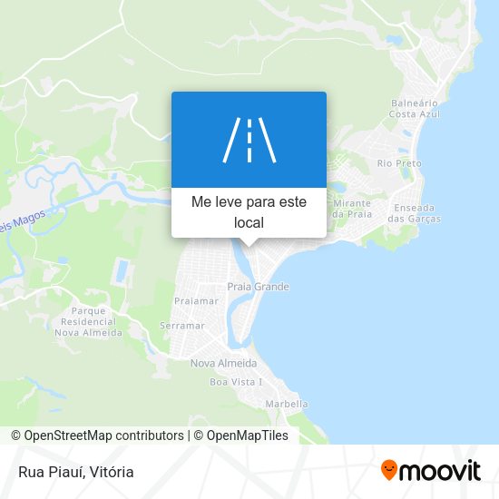 Rua Piauí mapa