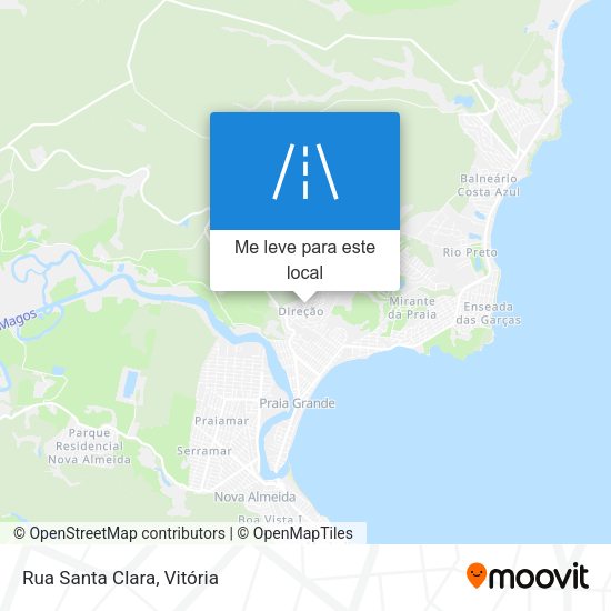 Rua Santa Clara mapa
