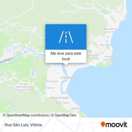 Rua São Luís mapa