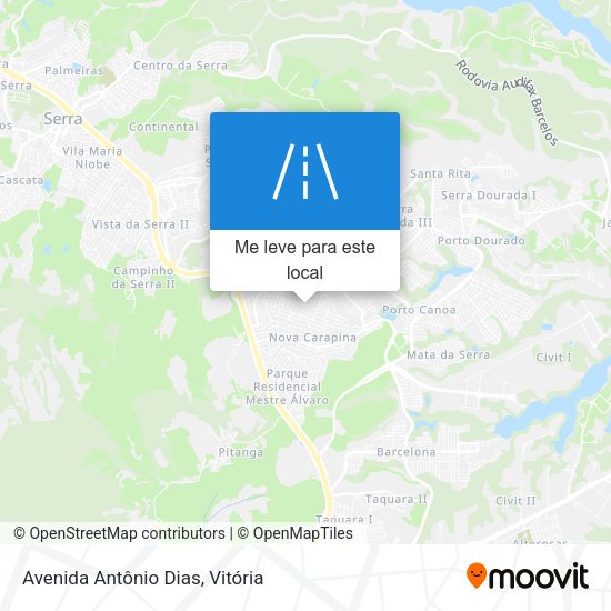 Avenida Antônio Dias mapa