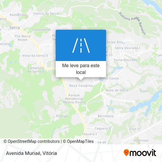 Avenida Muriaé mapa