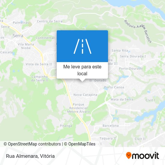Rua Almenara mapa