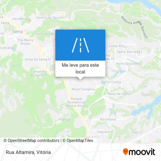 Rua Altamira mapa