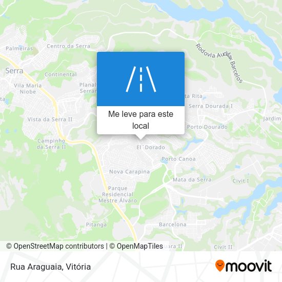 Rua Araguaia mapa