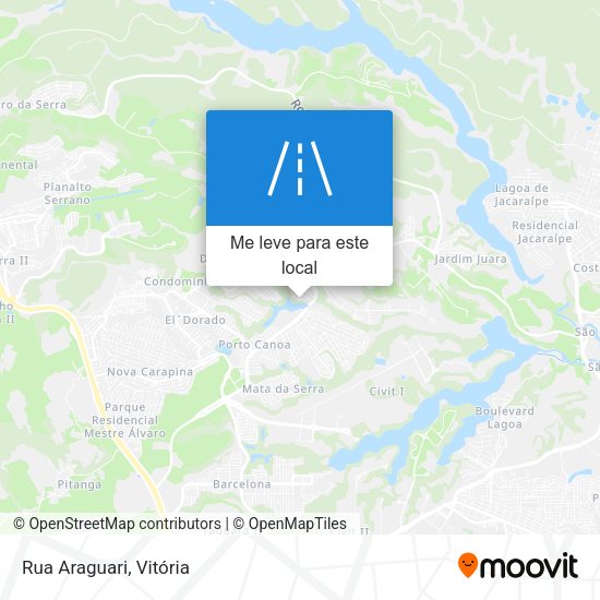 Rua Araguari mapa