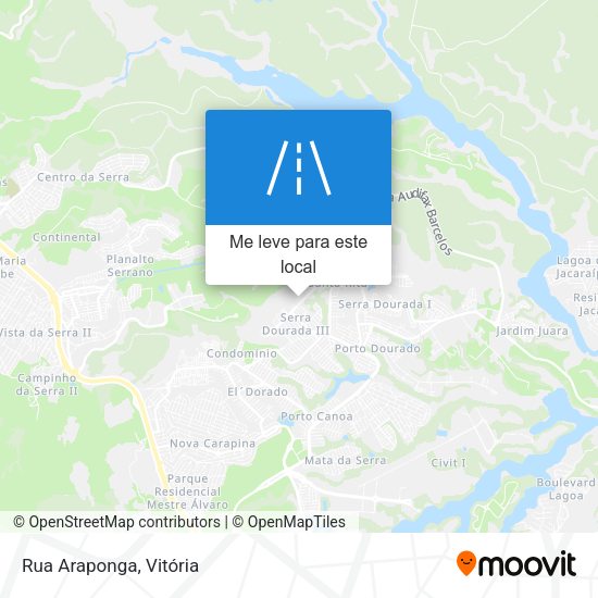 Rua Araponga mapa