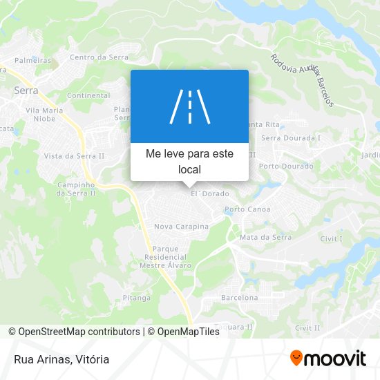 Rua Arinas mapa