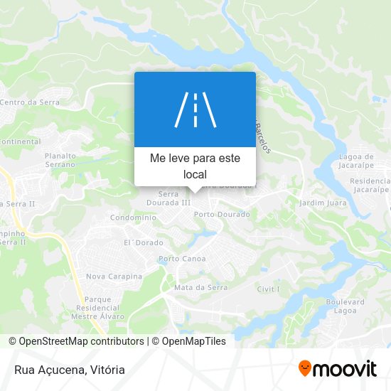 Rua Açucena mapa