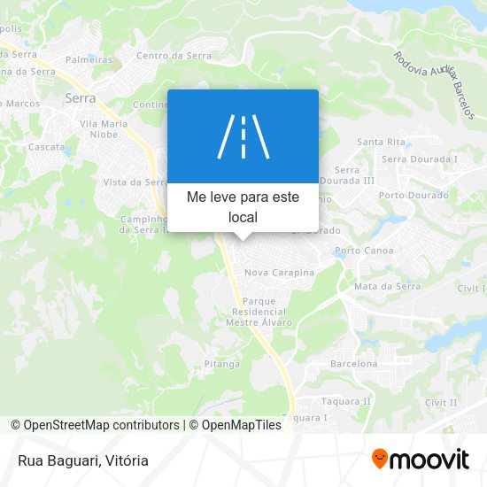 Rua Baguari mapa