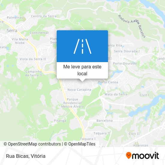 Rua Bicas mapa
