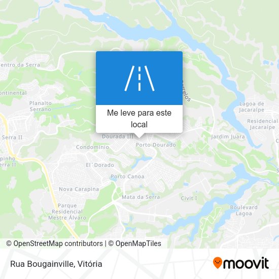 Rua Bougainville mapa