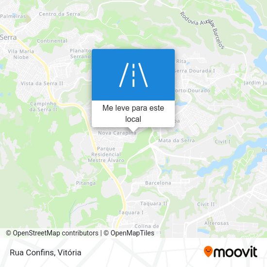 Rua Confins mapa