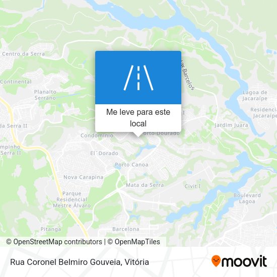Rua Coronel Belmiro Gouveia mapa