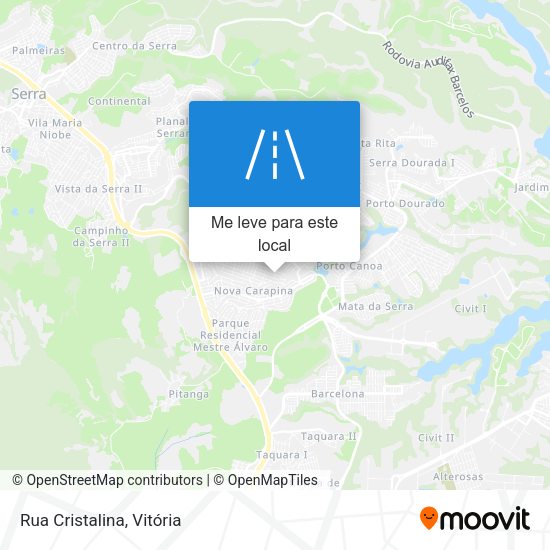 Rua Cristalina mapa