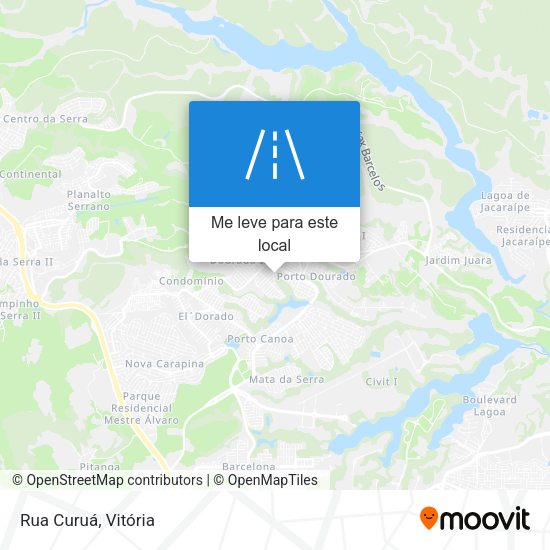 Rua Curuá mapa