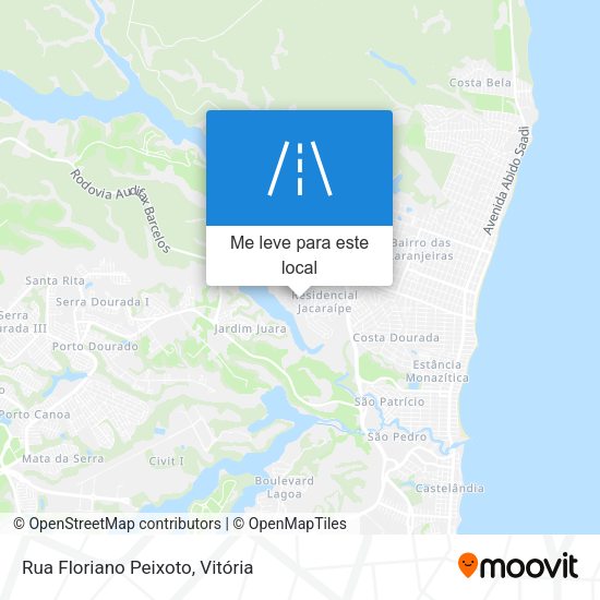 Rua Floriano Peixoto mapa