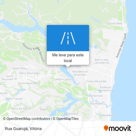 Rua Guarujá mapa