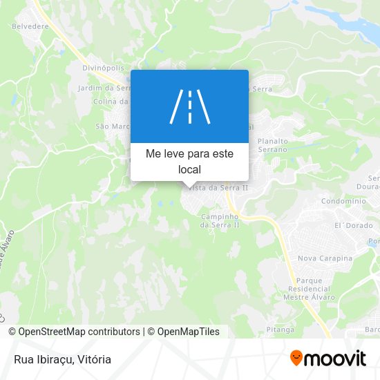 Rua Ibiraçu mapa