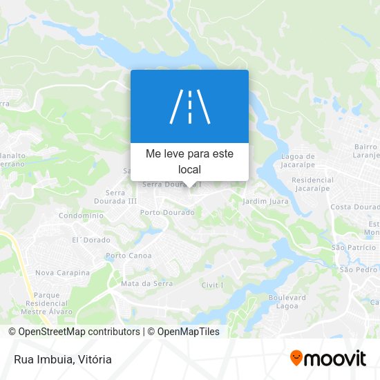 Rua Imbuia mapa