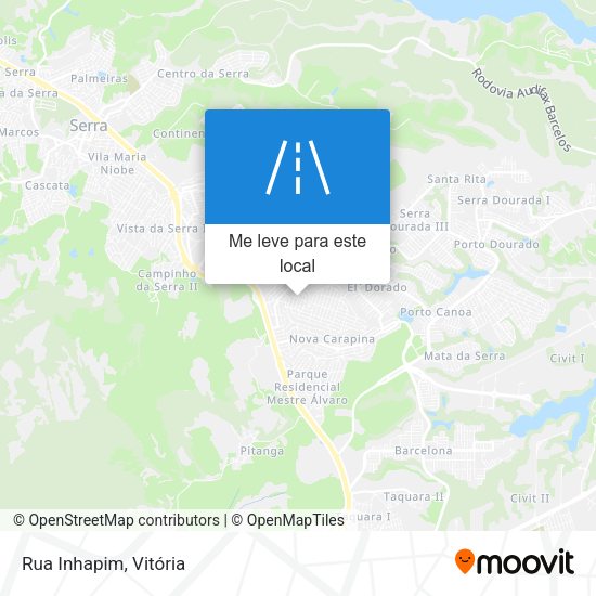 Rua Inhapim mapa