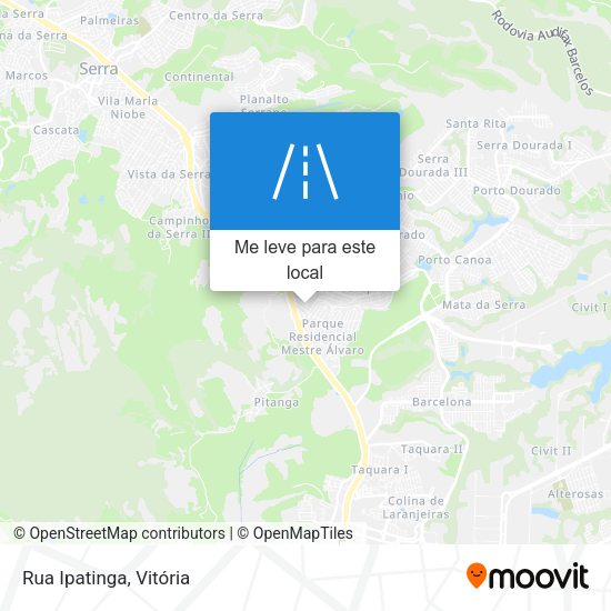Rua Ipatinga mapa
