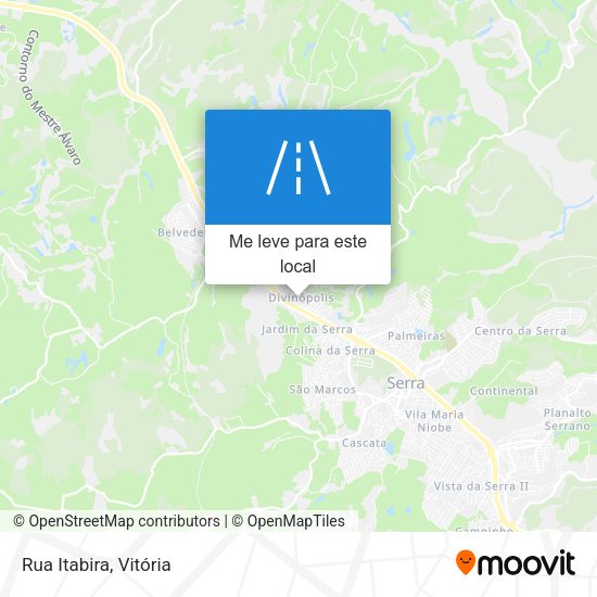 Rua Itabira mapa