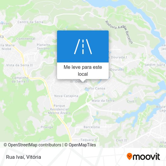Rua Ivaí mapa