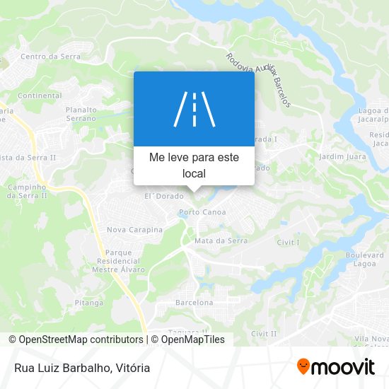 Rua Luiz Barbalho mapa