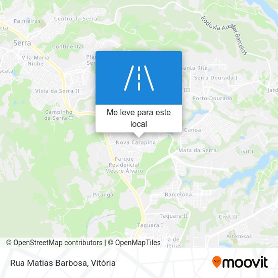 Rua Matias Barbosa mapa