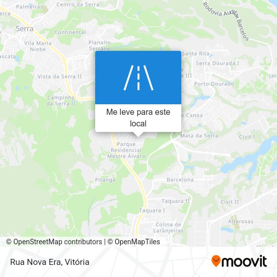 Rua Nova Era mapa