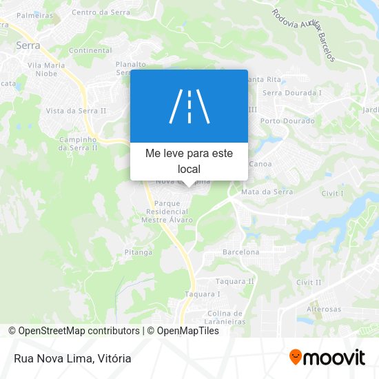 Rua Nova Lima mapa