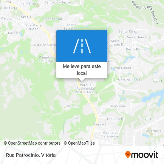 Rua Patrocínio mapa