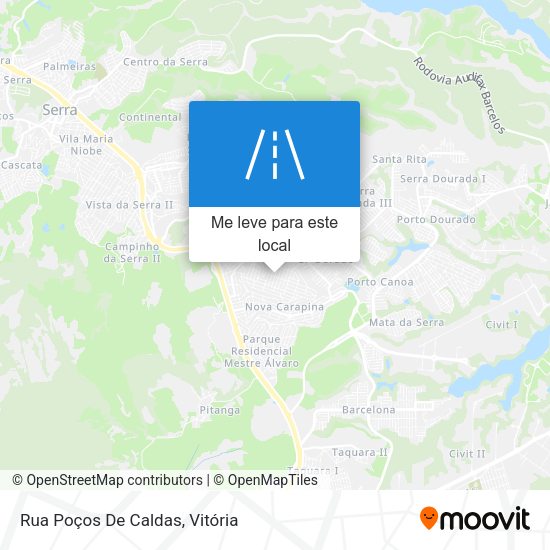 Rua Poços De Caldas mapa