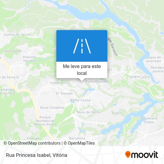 Rua Princesa Isabel mapa
