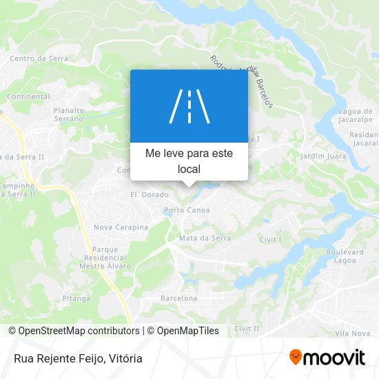 Rua Rejente Feijo mapa