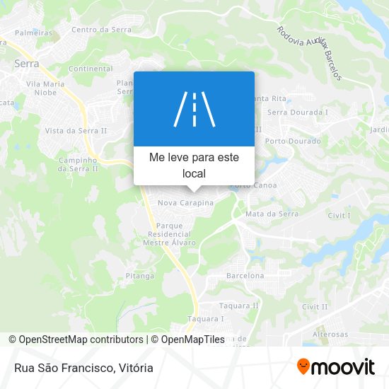Rua São Francisco mapa