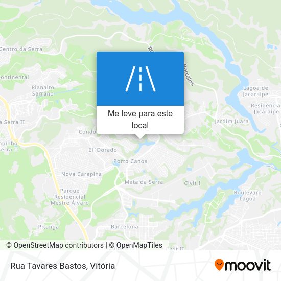 Rua Tavares Bastos mapa