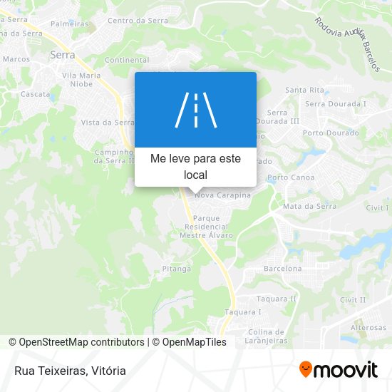 Rua Teixeiras mapa